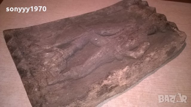 антика-стара дърворезба-old-43х39х5см-внос швеицария, снимка 17 - Антикварни и старинни предмети - 26170336