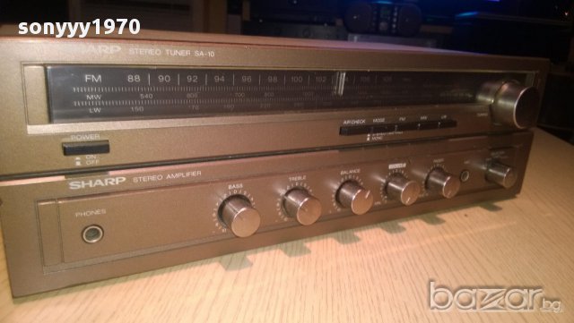 sharp sa-10hb-stereo receiver-160w-made in japan-внос швеицария, снимка 4 - Ресийвъри, усилватели, смесителни пултове - 8928301