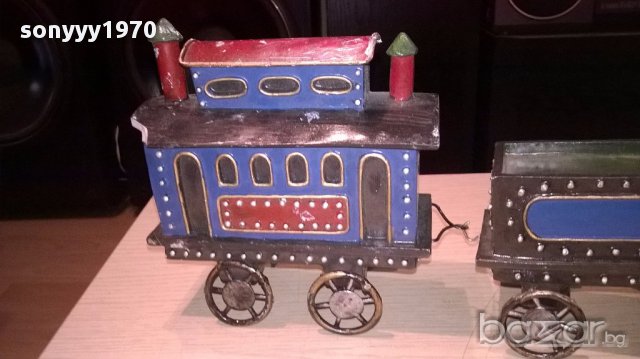 Влакче-композиция с вагони-50/18/9см-внос швеицария, снимка 15 - Антикварни и старинни предмети - 15003187