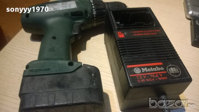 ПОРЪЧАН-metabo-винтоверт с 2 скорости+зарядно+батерия-внос швеицария, снимка 9 - Винтоверти - 11664655