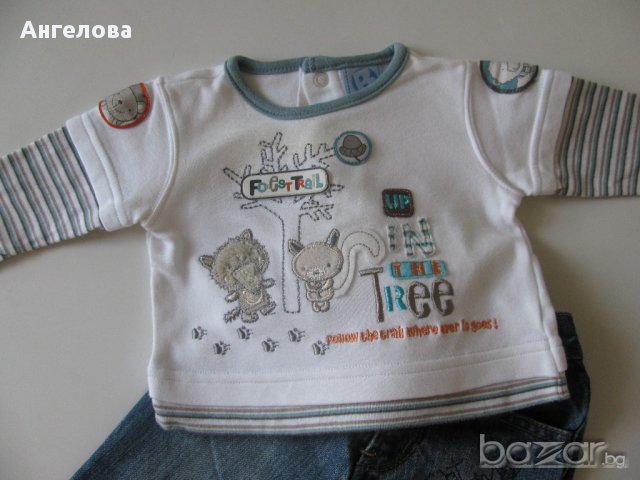 Нови модерни дънки Gap и блузка, снимка 5 - Бебешки блузки - 11905338