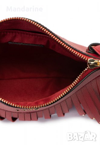 ПРОМО 🍊 LIU JO 🍊 Оригинална малка кожена чанта за през рамо RED “N” CAPS 23х16х4 см нова с етикети, снимка 8 - Чанти - 25205557