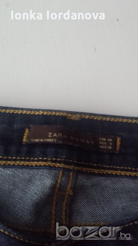 Оргигинални 7/8 дънки Zara, размер 30, снимка 3 - Панталони - 18696337
