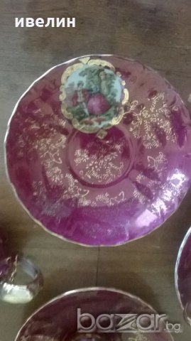 бароков сервиз за кафе от порцелан, снимка 4 - Антикварни и старинни предмети - 19696602