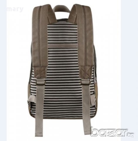 голяма раница на сини черти с велур и дантела, снимка 2 - Раници - 17427365