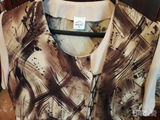 Дамска лятна блуза туника с къс ръкав L, XL, снимка 3 - Туники - 25439638