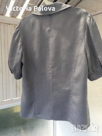 Хубава блуза(риза) CONTRA,лен 100%, снимка 3 - Ризи - 22647803