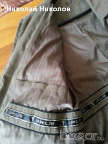 Яке с ципове светлобежовозелено, снимка 3 - Якета - 12290057