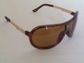 C A R R E R A - №1- реплика - Авиатор POLARIZED тъмно кафяв +UV400 & Златиста рамка, снимка 3
