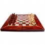 Комплект шах и табла в красива дървена кутия, снимка 1 - Други - 15740315