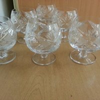 Сервиз кристални чаши, снимка 1 - Антикварни и старинни предмети - 25979144