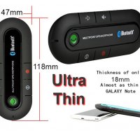 Безжичен Bluetooth свободни ръце за разговори по мобилен телефон в кола Hands Free предавател говори, снимка 5 - Слушалки, hands-free - 21614453