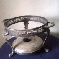 посребрен метален съд, снимка 2 - Антикварни и старинни предмети - 20409585