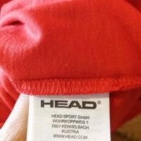 Мъж.тениска-"HEAD"/памук+полиестер/,цвят-червен. Закупена от Германия., снимка 4 - Тениски - 21861896