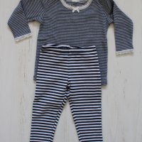 Комплект 2 бр. клинчета и блузка, снимка 1 - Панталони и долнища за бебе - 25564014