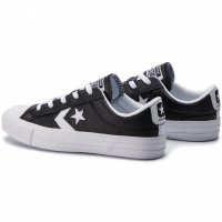 Черни кожени  Converse, снимка 2 - Кецове - 25692846