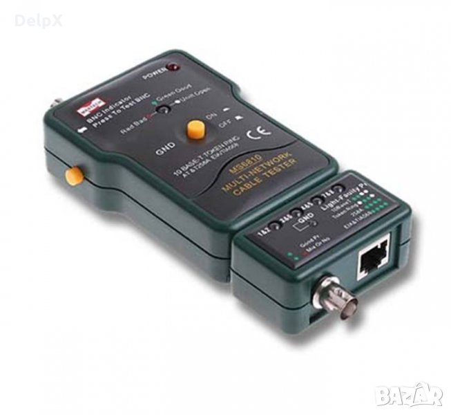 Тестер MS6810 за интернет и коаксиални кабели RJ45/BNC, снимка 1