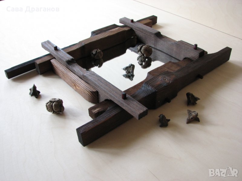 Рамка за огледало от масивна дървесина, снимка 1