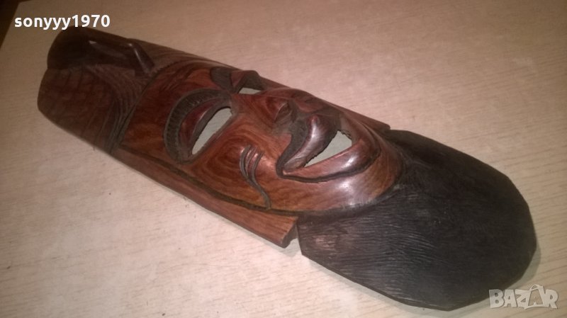 дървена маска-50х16см-внос швеицария, снимка 1