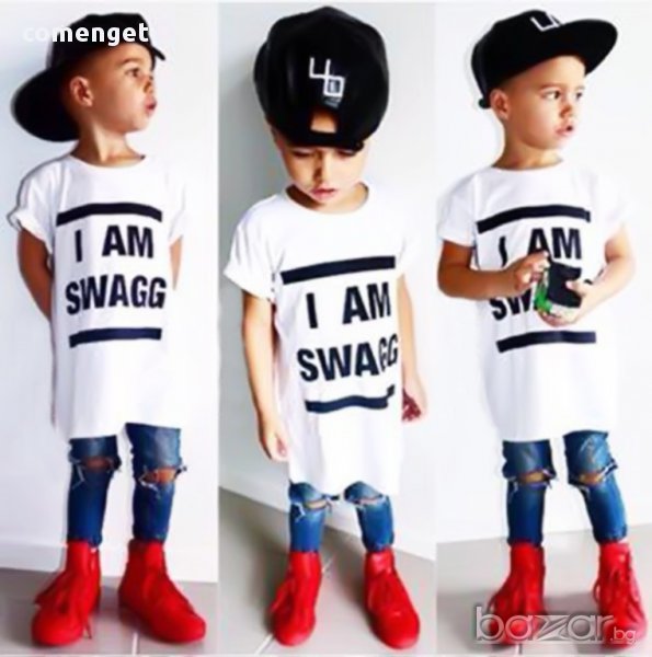 NEW! I Am Swagg детска тениска! Поръчай модел с твоя снимка!, снимка 1