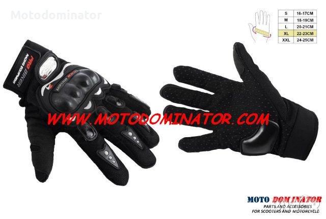 Текстилни ръкавици Pro-Biker Racing equipment - Black, снимка 1