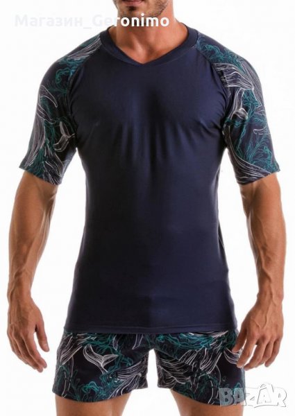 Намалена Мъжка тениска с къс ръкав-1902t55, снимка 1