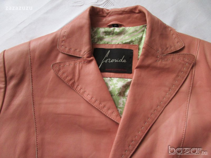 ЕСТЕСТВЕНА КОЖА -дамско кожено сако, мека агнешка напа, снимка 1