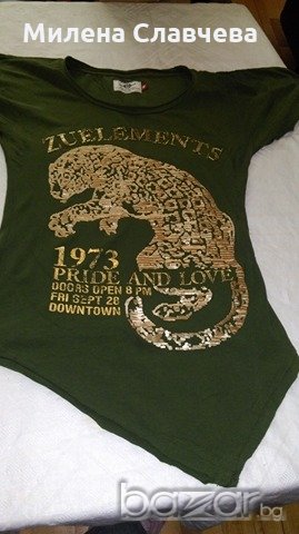 НОВА дамска асиметрична тениска, снимка 1