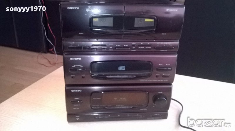 onkyo amplifier+tuner+cd+deck/revers/dolby-внос швеицария, снимка 1