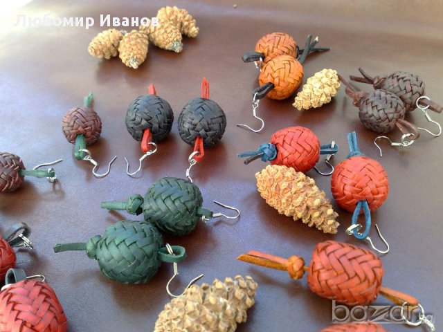 Плетени гривни, колиета и др. Богат избор на цветове, размери и модели. Естествена кожа, снимка 17 - Други - 8572495