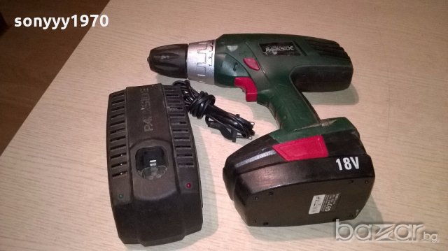 Parkside germany 18v-машина с батерия и зарядно-внос швеицария, снимка 2 - Други инструменти - 18201934