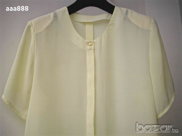 Дамска блуза риза къс ръкав, снимка 1 - Ризи - 20365419