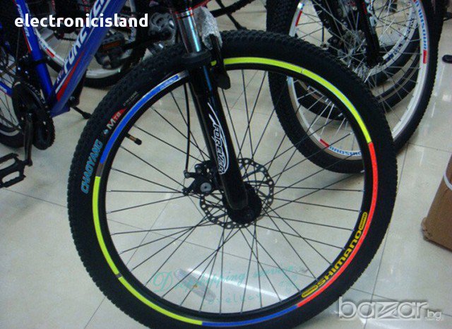 8 броя модни челни светлоотразителни лепенки стикери за колело, мотор, снимка 5 - Части за велосипеди - 13547803