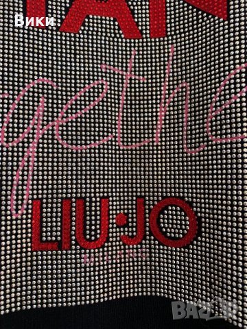 черна тениска Liu Jo налична три размера , снимка 3 - Тениски - 24948384