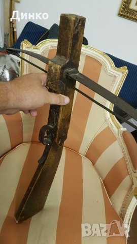Старинен арбалет от18век оригинал., снимка 10 - Антикварни и старинни предмети - 22171429