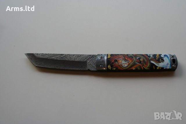 нож Damascus Steel Tanto , снимка 2 - Ножове - 22176377
