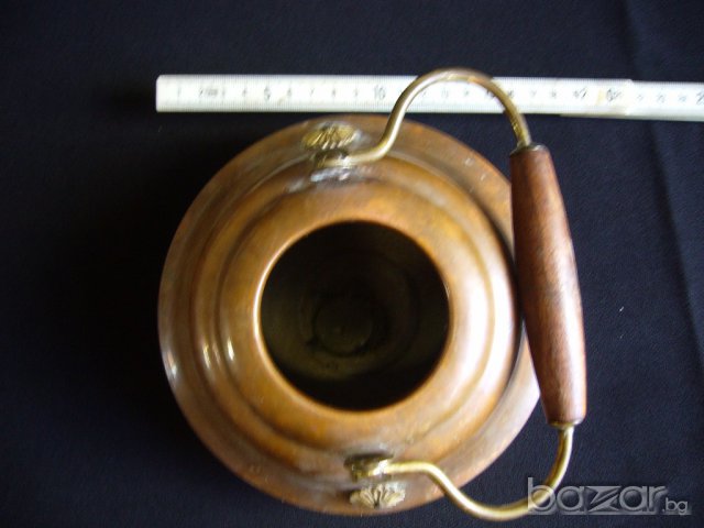 Стар бронзов съд, чайник , ваза, снимка 4 - Антикварни и старинни предмети - 15991249