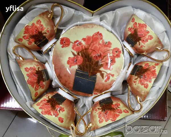 Луксозен комплект чаши за кафе, чай или капучино  , снимка 12 - Други стоки за дома - 8701221