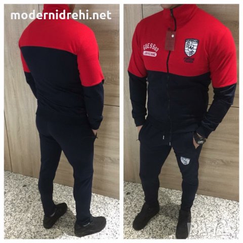 Мъжки спортен екип Guess black$red, снимка 1 - Спортни дрехи, екипи - 20618921
