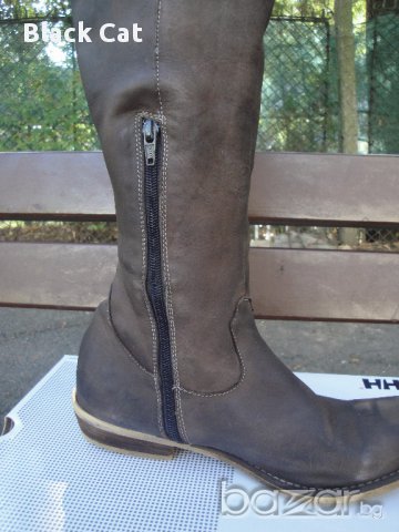Маркови кафяви кожени дамски ботуши "Indigo Sport", естествена кожа, чизми, боти, зимни обувки, снимка 15 - Дамски ботуши - 15882482