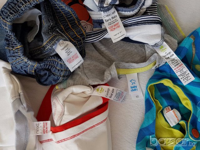 Бебешки дрехи Next, F&F и George 0-3 месеца, снимка 5 - Комплекти за бебе - 17762816