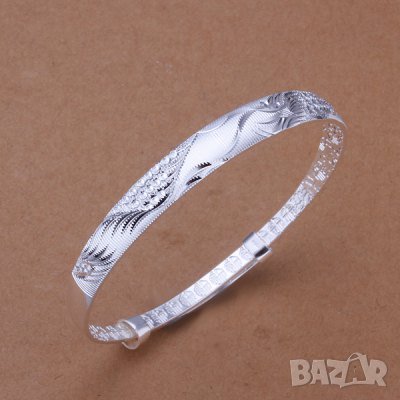 Стилна дамска грива, посребрена