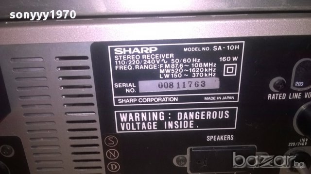 Sharp receiver+sharp deck-made in japan-внос швеицария, снимка 15 - Ресийвъри, усилватели, смесителни пултове - 16320569