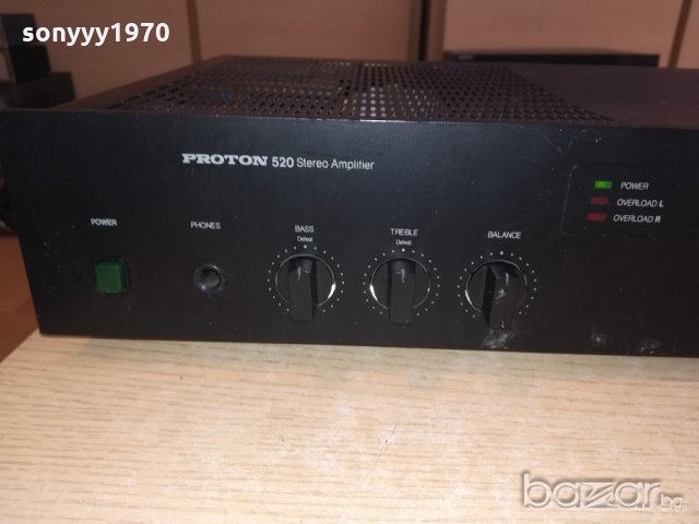 ПОРЪЧАН-proton 520 stereo amplifier-made in taiwan-внос англия, снимка 4 - Други - 20622928