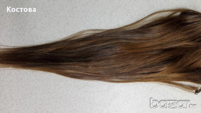 Естествена сурова  натурално руса човешка коса , Не боядисвана, снимка 6 - Аксесоари за коса - 8740048