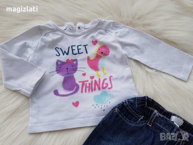 Дънки за бебе 0-3 месеца, снимка 3 - Бебешки дънки - 24922008