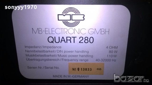 mb-electronics quart 280-2х110w/4ohm-внос швеицария, снимка 11 - Тонколони - 18989877