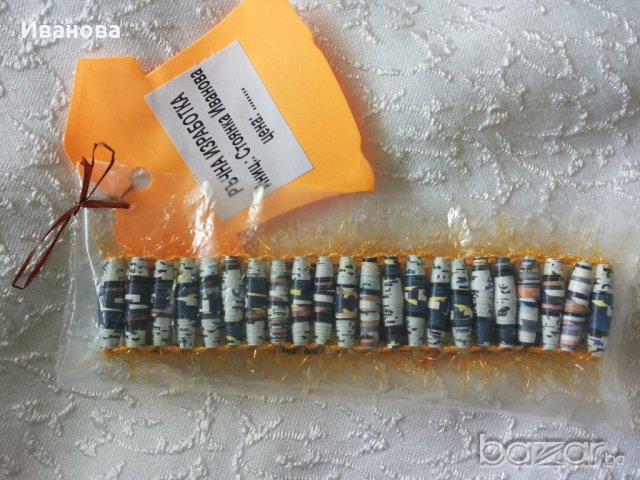 Ръчна изработка на бижута от хартия и квилинг  0.50лв лакирани са със декопажен лак, снимка 14 - Колиета, медальони, синджири - 18409380