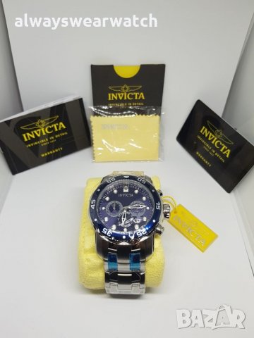 Invicta Pro Diver Silver / Чисто нов мъжки часовник Инвикта Про Дайвър - 100% оригинален, снимка 5 - Мъжки - 23222738