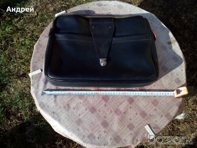 Кожена чанта, снимка 7 - Антикварни и старинни предмети - 19993365